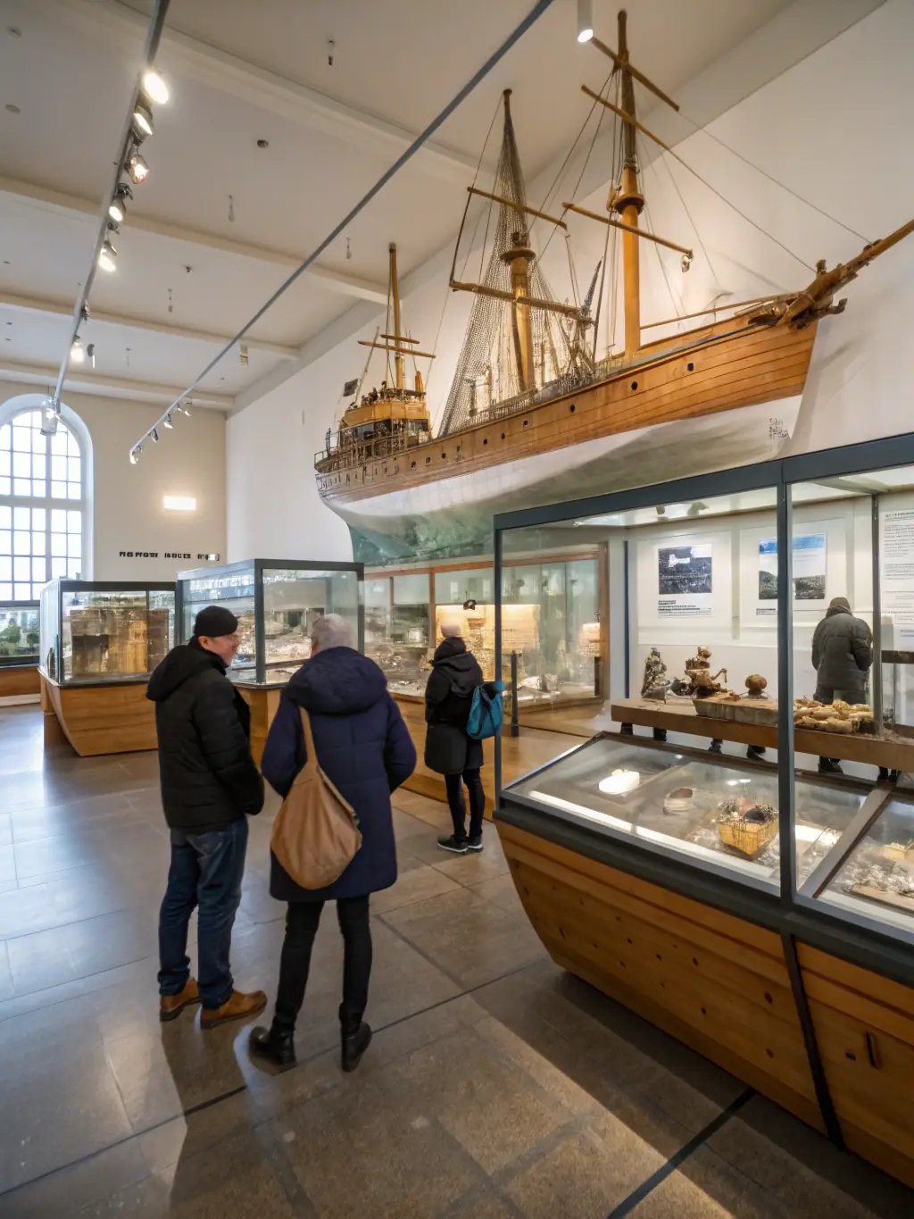 Image of a guided tour of the Maritime Museum of La Rochelle, highlighting historical artifacts and exhibits related to the city's maritime past.